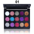 Brilho Aurora - Paleta de Sombras à Prova d'Água com Tons Glitterizados