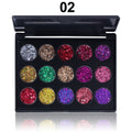 Brilho Aurora - Paleta de Sombras à Prova d'Água com Tons Glitterizados